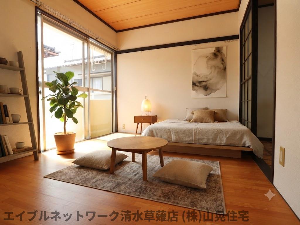 居室・リビング　家具備品はCGによるイメージで、実際の物件には含まれません