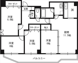 Ｇｕｆｏ伏見の間取り