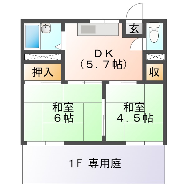 ドミール末広の間取り