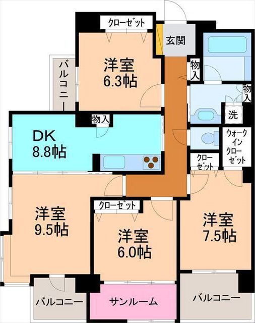 フォレスト金沢西泉の間取り