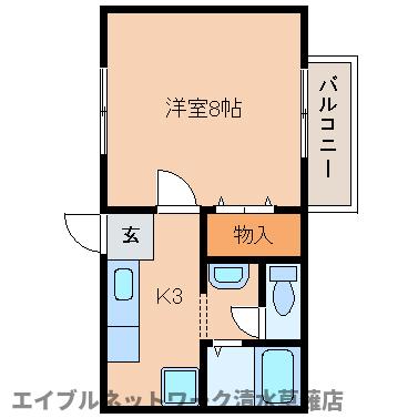 静岡県静岡市駿河区国吉田６（アパート）の賃貸物件の間取り