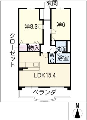 ホリーステージ城山の間取り