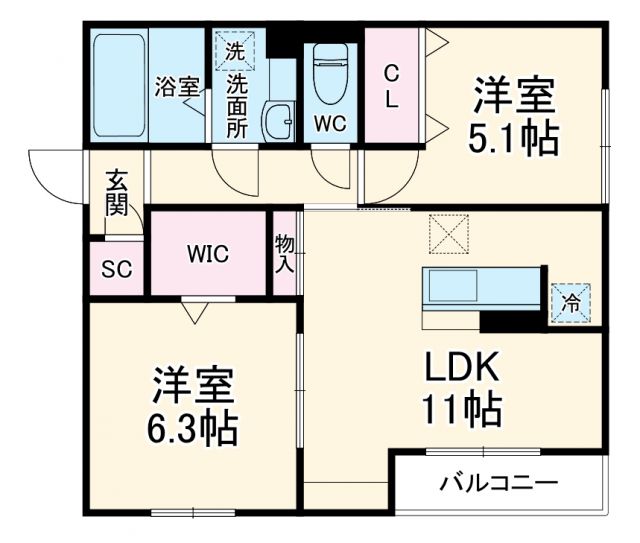 GRAND D-ROOM 花園の間取り