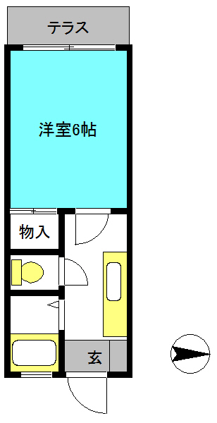 北区神谷のマンションの間取り