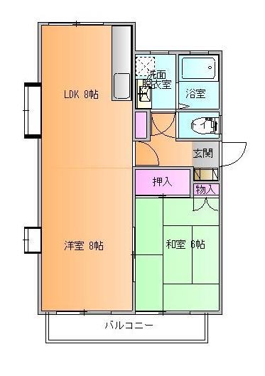 エステート東青田（南棟）の間取り