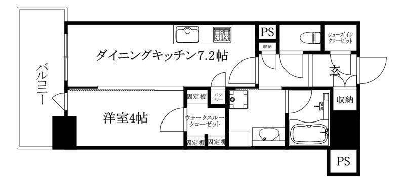 クレアホームズfranc松山駅前の間取り