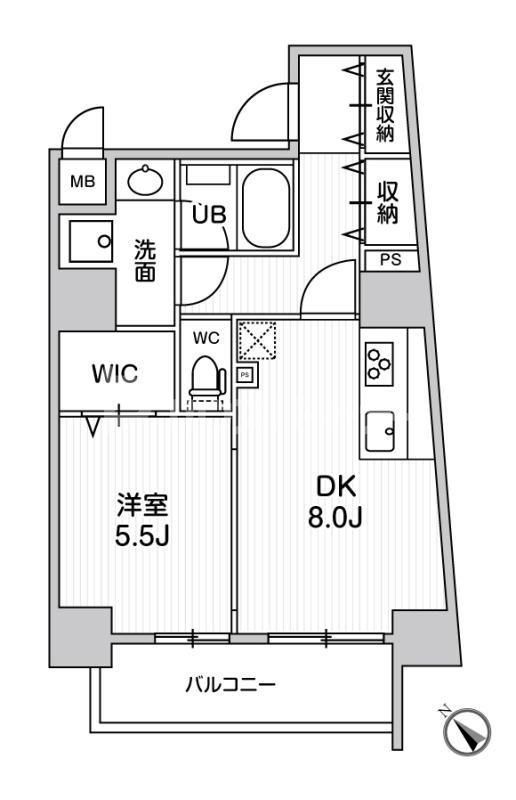 豊島区長崎のマンションの間取り