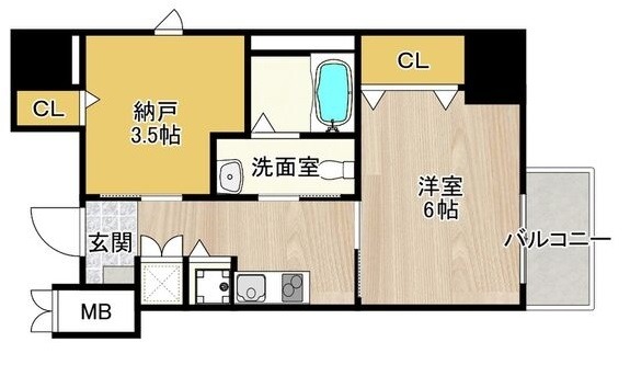 堺市堺区宿屋町東のマンションの間取り