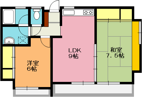 コープ愛宕の間取り