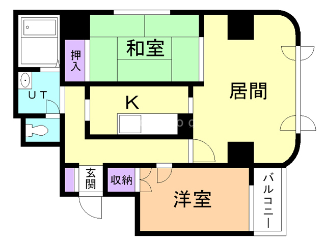 ベルエアーパレス滝川の間取り