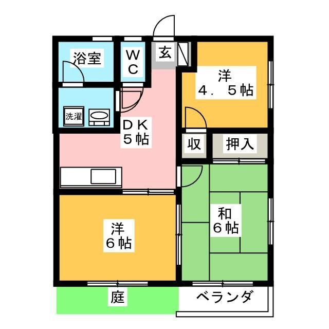 グランドール高城Ｂの間取り