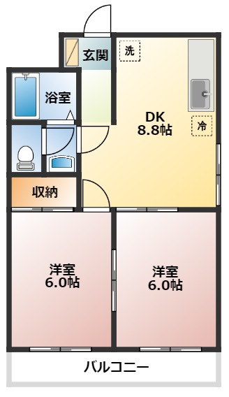 メゾンドポレポレの間取り