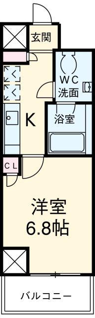 エルザビル名古屋駅前の間取り