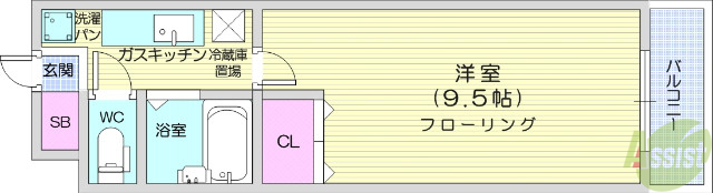 【ハバードリーム3番館の間取り】