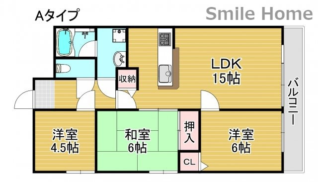 フローラ―なかじまの間取り