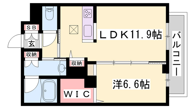 【casa nobleの間取り】