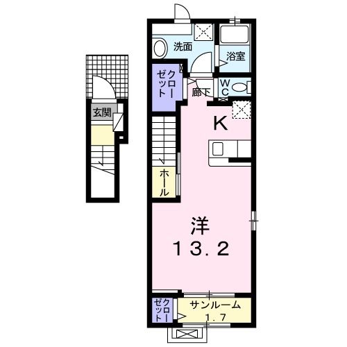 アン・プラージュＣの間取り