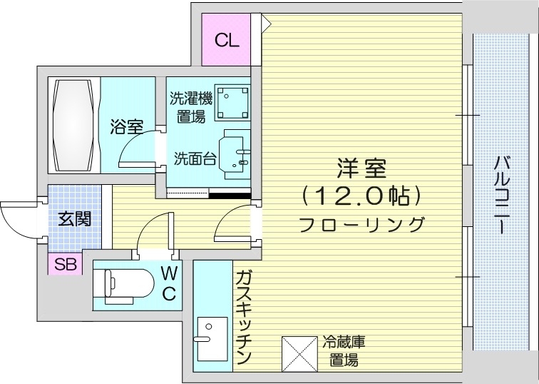 レジーナN20の間取り