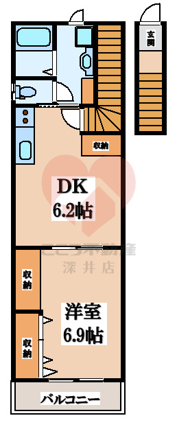 あんしん+大浜北町の間取り