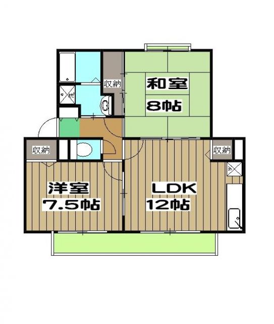 京都市西京区大原野上里南ノ町のアパートの間取り