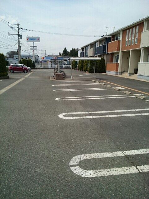 【阿蘇市一の宮町宮地のアパートの駐車場】