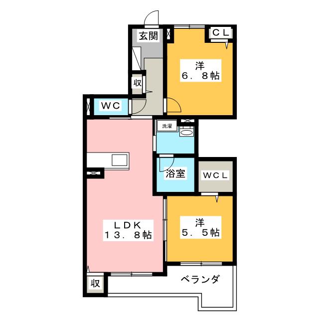 ライズ江南の間取り