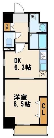 荒川区東日暮里のマンションの間取り