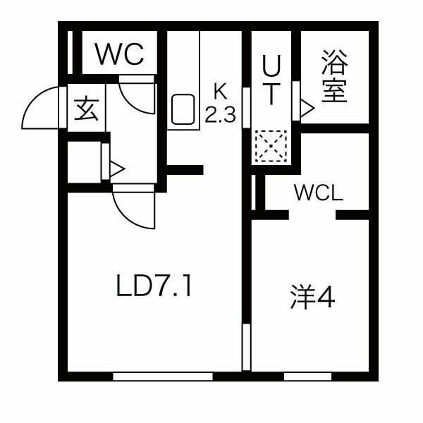 仮)SENNA栄通17MSの間取り