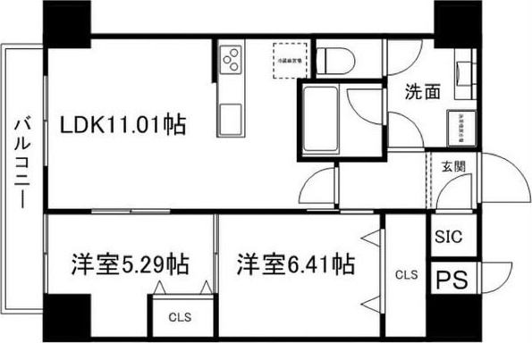 グラン・ドミール小田原山本丁の間取り