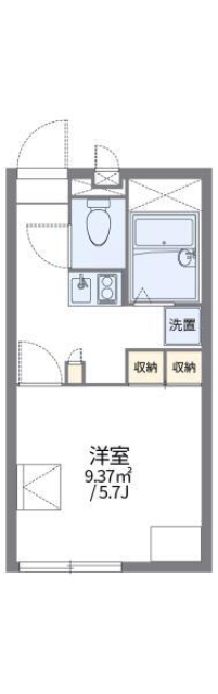 レオパレスＷｉｌｌ　竹原の間取り