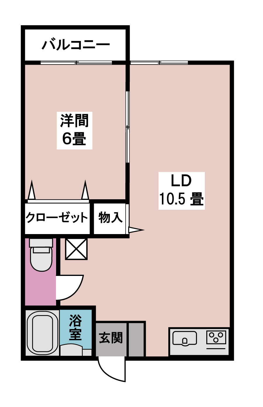 サンパレス新田Aの間取り