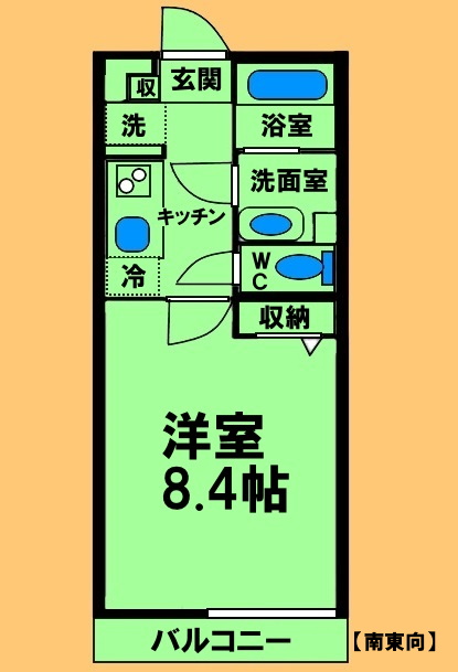 相模原市中央区相生のマンションの間取り