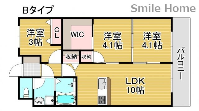 メゾンAメッツの間取り