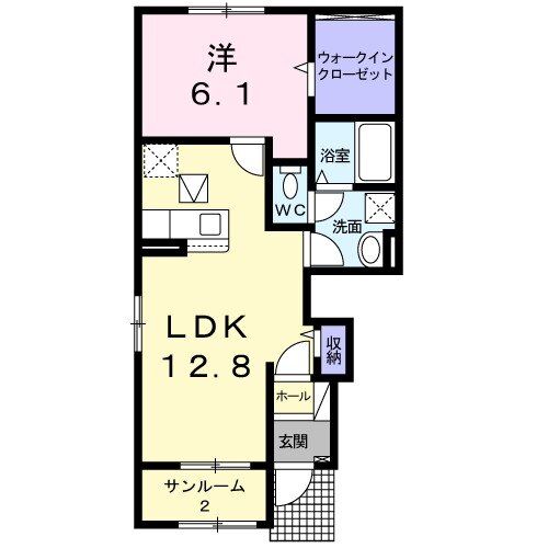 エスポワ－ル田代の間取り