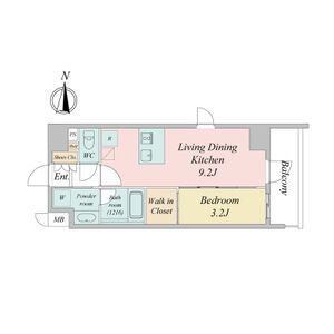 名古屋市西区上名古屋のマンションの間取り