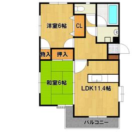 リヴァージュ健軍の間取り