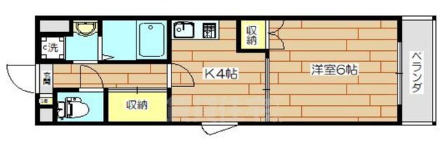 豊中市稲津町のマンションの間取り