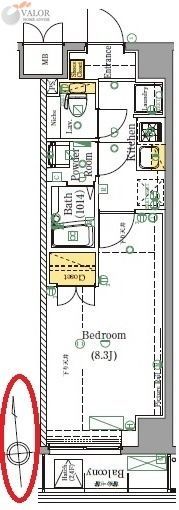 横浜市南区井土ケ谷上町のマンションの間取り