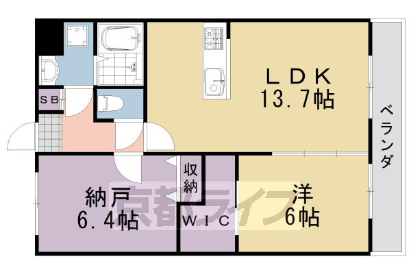 シャルレ７番館の間取り