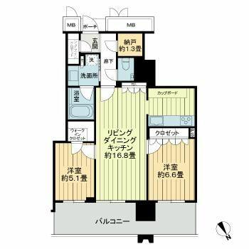 ＭＪＲ熊本ザ・タワーの間取り