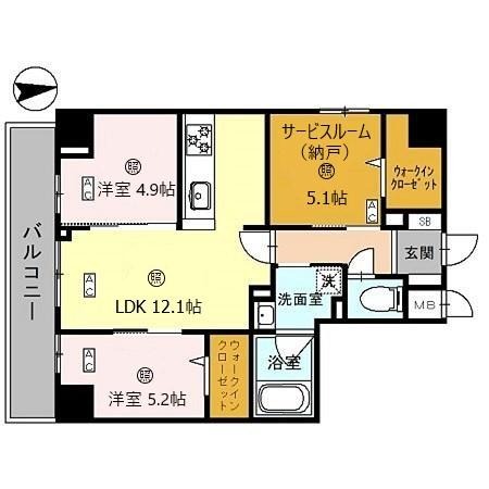 シスネ難波宮の間取り