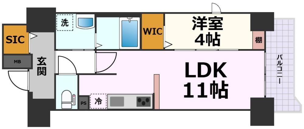 プレイズシード浄心の間取り