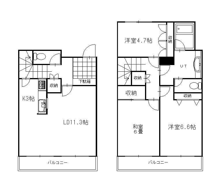 芦野マンションの間取り
