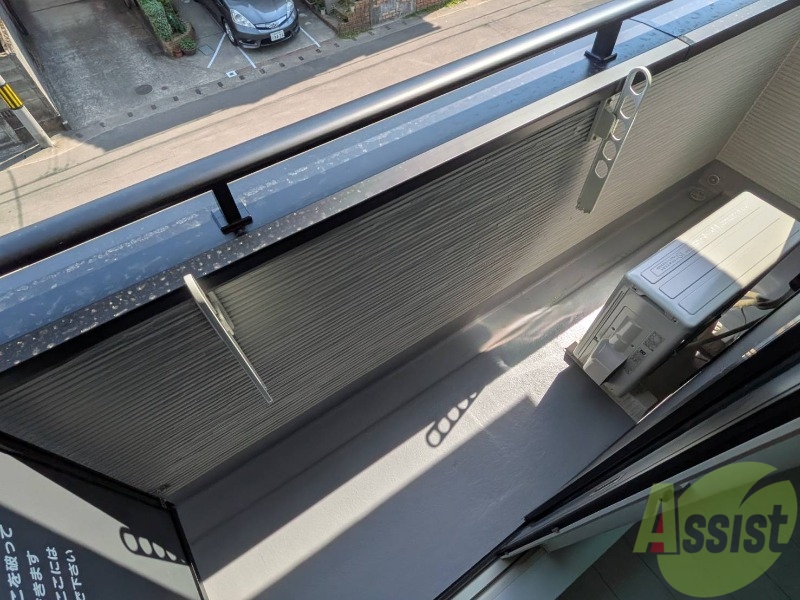 バルコニー　バルコニーも広さがあって洗濯物も干しやすい。