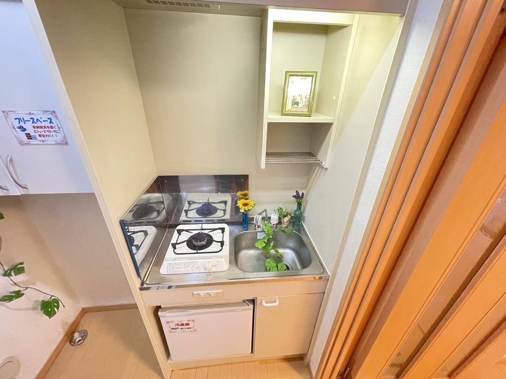 キッチン　1口ガスコンロ付き