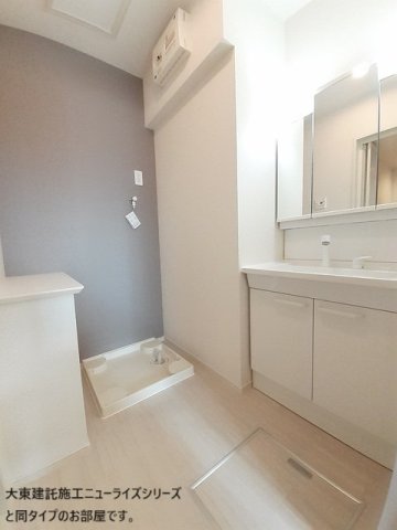 洗面設備　広い洗面スペース