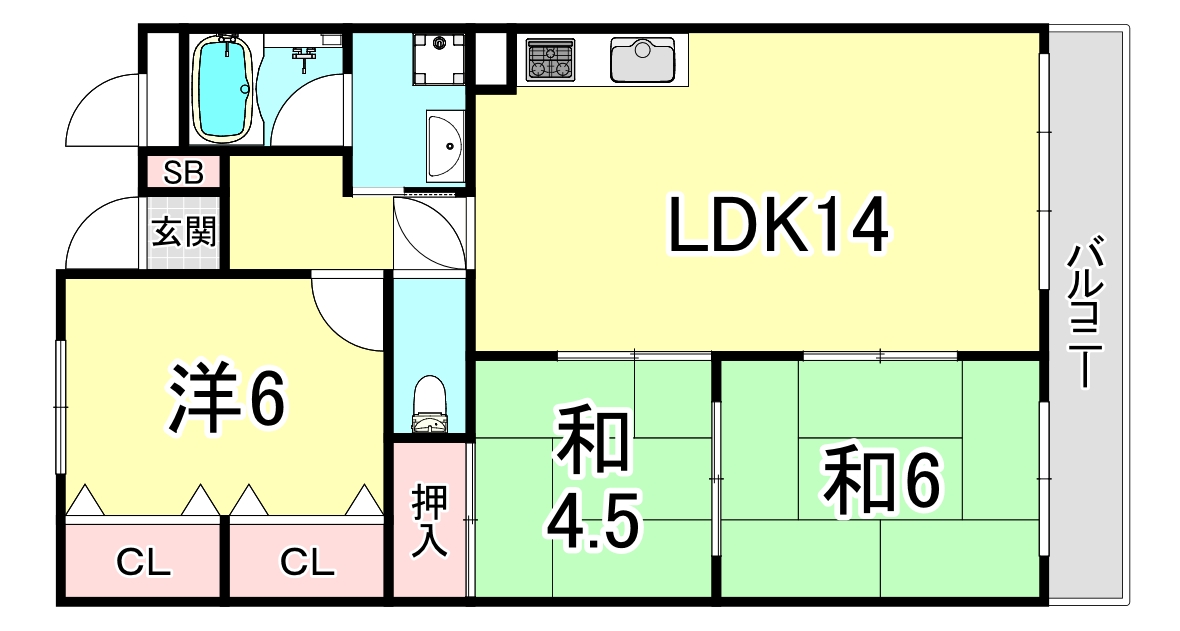 ヴィスター五色山の間取り