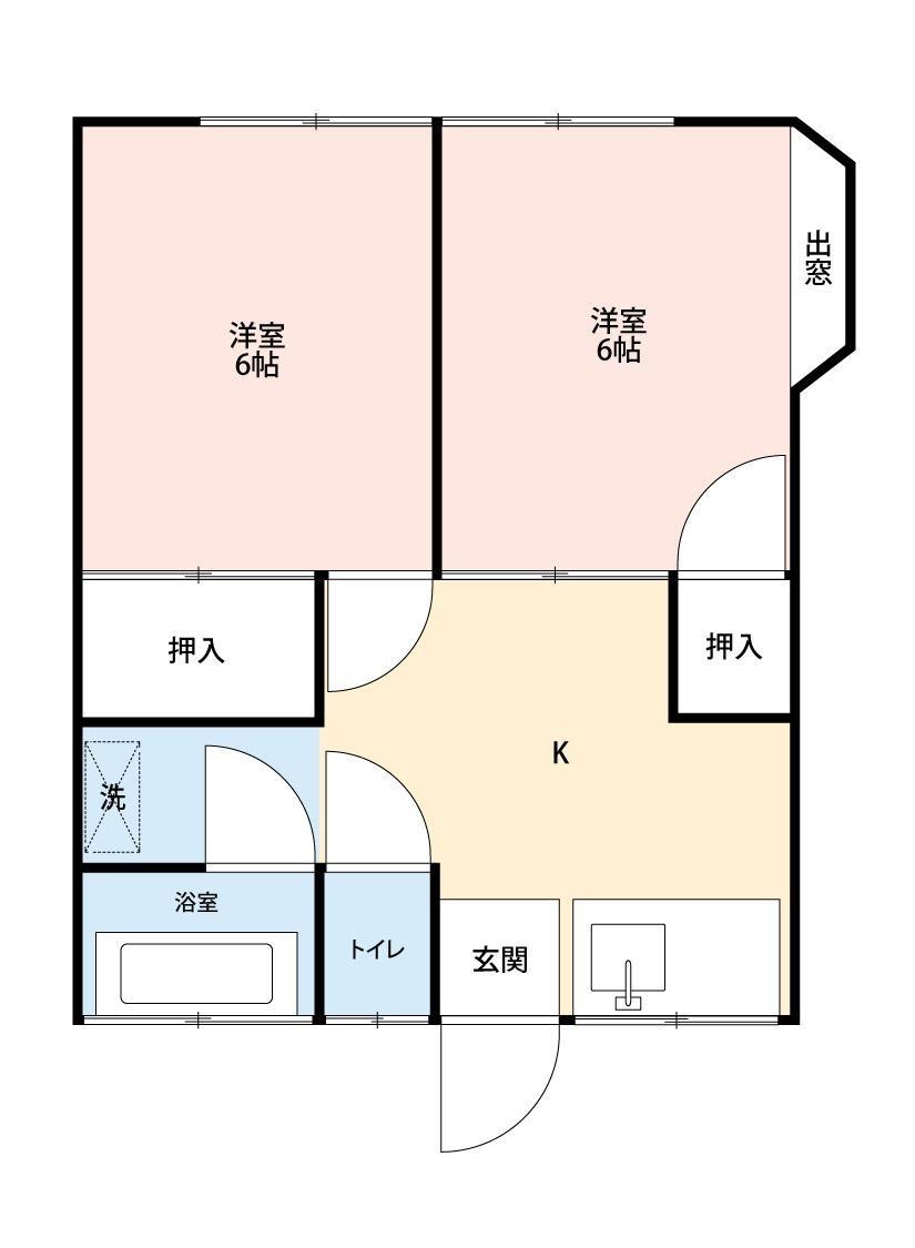 YKC久那の間取り
