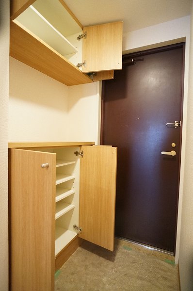 玄関　玄関にはゆとりのシューズBOX♪