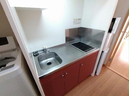 キッチン　シングルレバー設置　シンク広めです♪